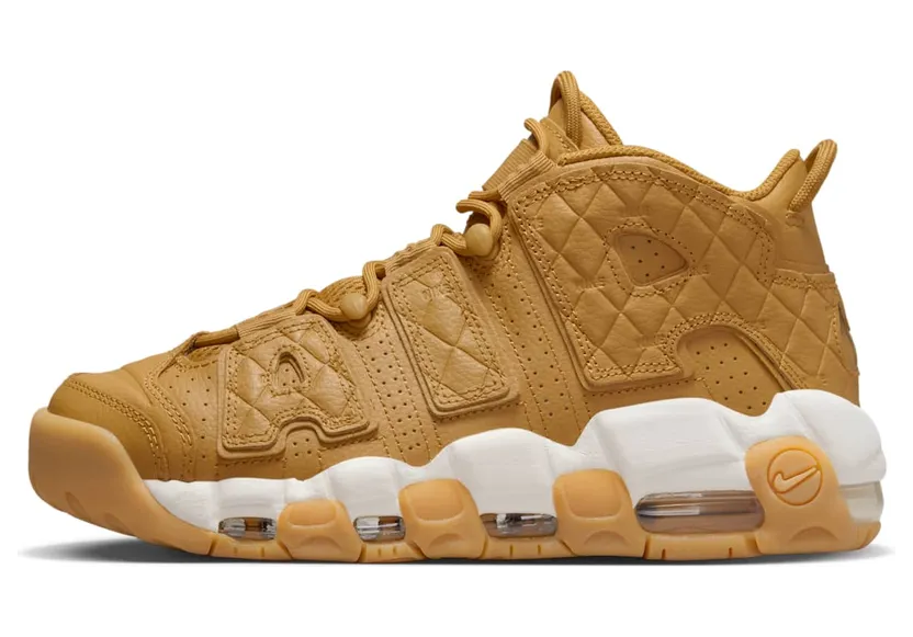 Nike Air More Uptempo Quilted Wheat Gum Light Brown (DX3375-700)