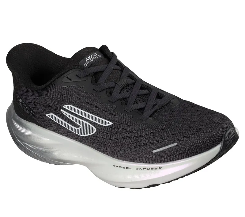 Skechers Slip-ins: Aero Spark Sneaker Black/Silver