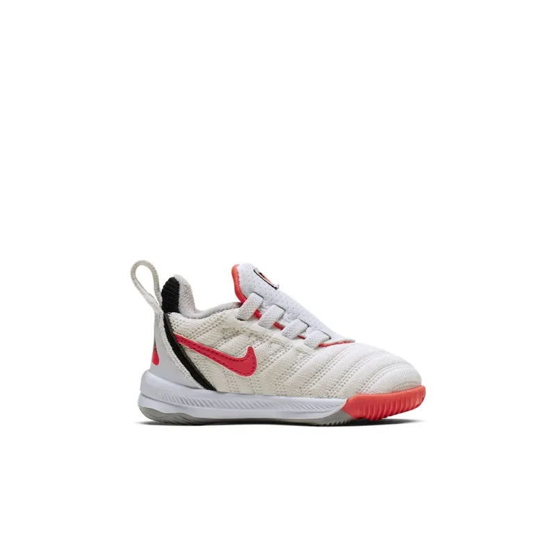 Nike LeBron 16 Whte Hot Lava (TD) White/Hot Lava-Flat Silver (CK3950-100)