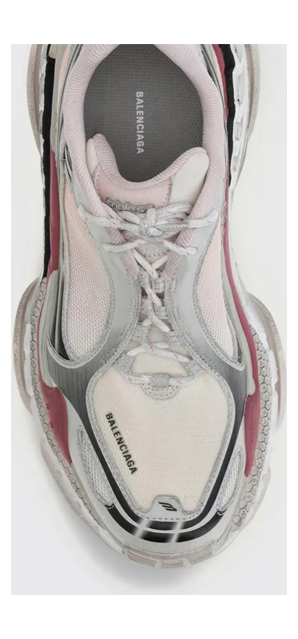 Balenciaga Mesh and Rubber Triple S.2 Sneakers Violet (865851WTR2G6800) (3)