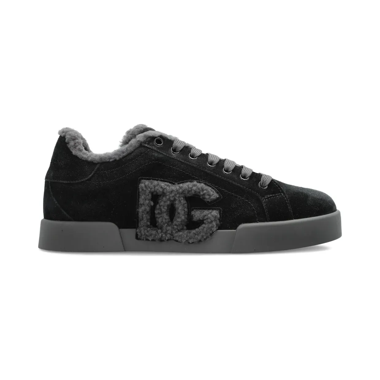 Dolce & Gabbana Portofino Light sneakers in calf leather and shearling CK2374AJ222/T_DOLCE-8W065_500-40