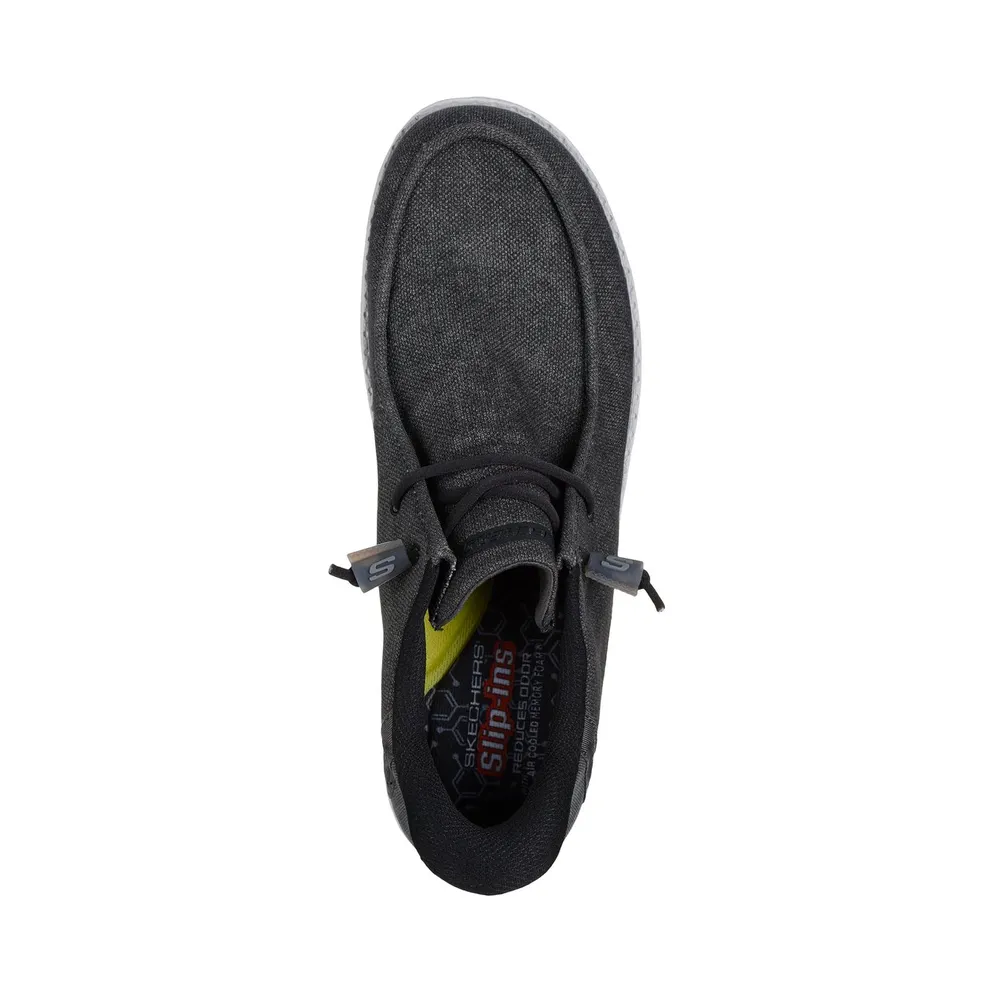 Skechers Slip-ins Relaxed Fit Melson – Coronado “Black / Grey” (210959BKGY)