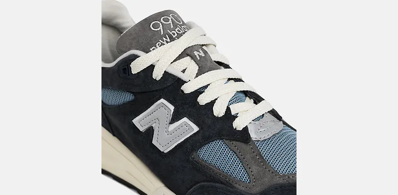 New Balance Navy 990V2 Sneakers – “Navy / Castlerock” (M990TB2)