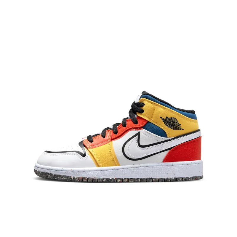 Air Jordan 1 Mid SE GS “Multi-Color Canvas” (DV1316-100)