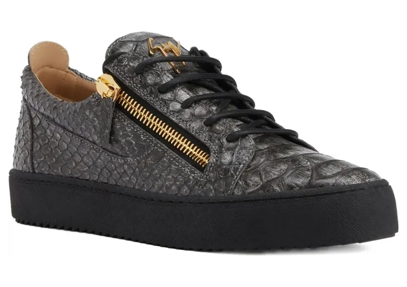 Giuseppe Zanotti Frankie low-top sneakers met rits – Grijs (RM50021005)