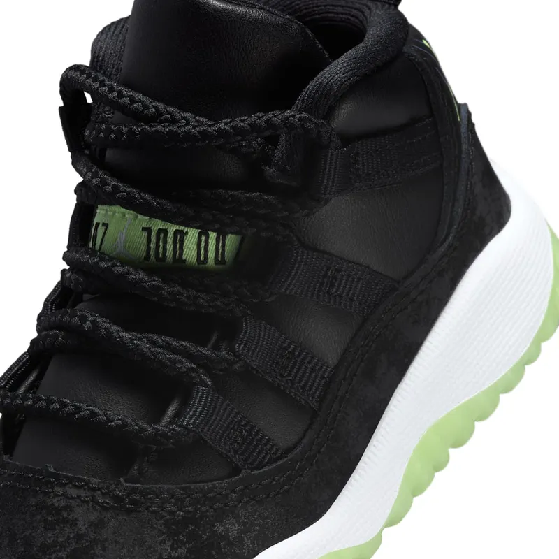 Jordan 11 Retro Black Barely Volt (IB1380-001)