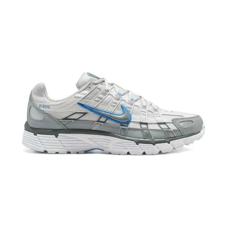 Nike P-6000 White Metallic Silver Blue (IR1477-121)