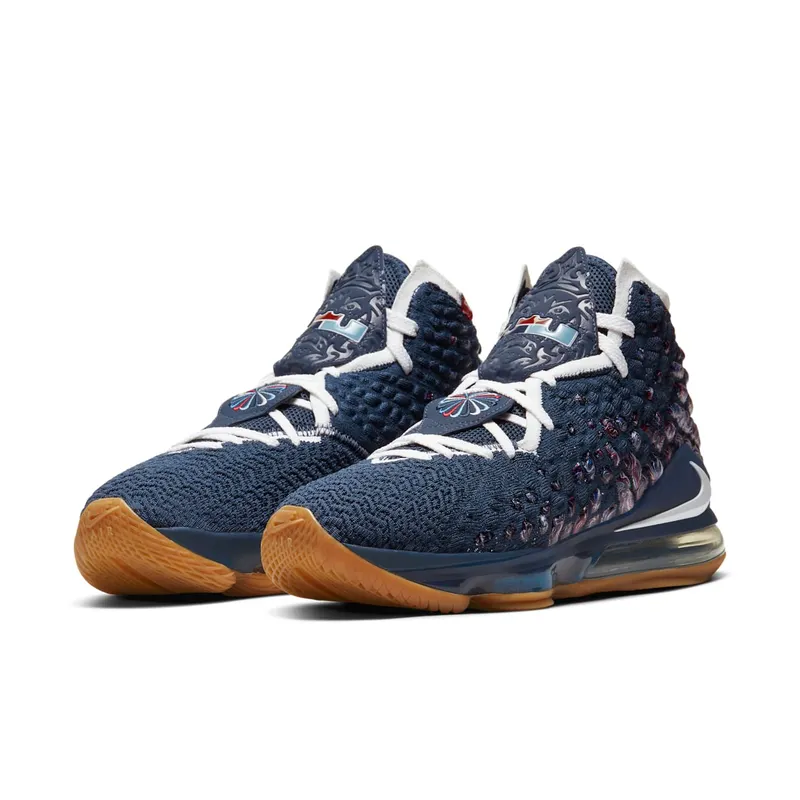 Nike LeBron 17 College Navy College Navy/White-Game Royal (CD5056-400)