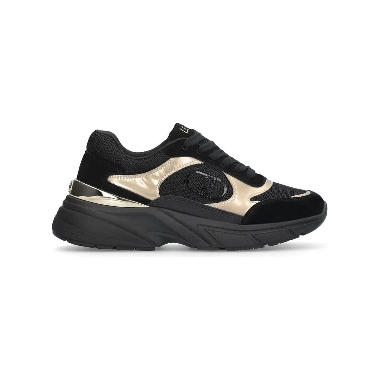 Liu Jo Cow Suede/Mesh/Metal Black/Light Gold (BF5017PX031S1189)