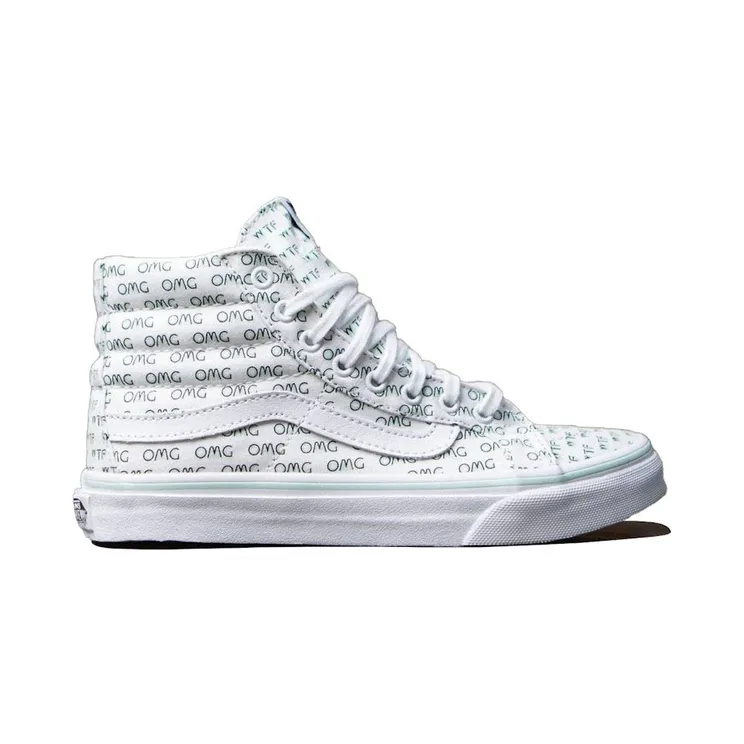 Vans Sk8-Hi Slim Sayings OMG White (VN02R2MUR)
