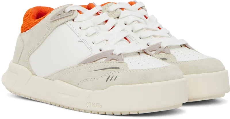Heron Preston White & Orange Low Key (HWIA030F22LEA0012001)