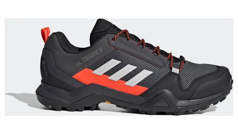 adidas TERREX AX3 GORE-TEX Wanderschuh Dgh Solid Grey / Grey One / Solar Red (FX4568)