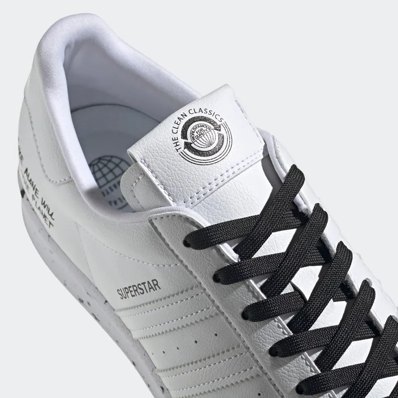 adidas Superstar Clean Classics White Black Cloud White/Cloud White/Core Black (FW2293)
