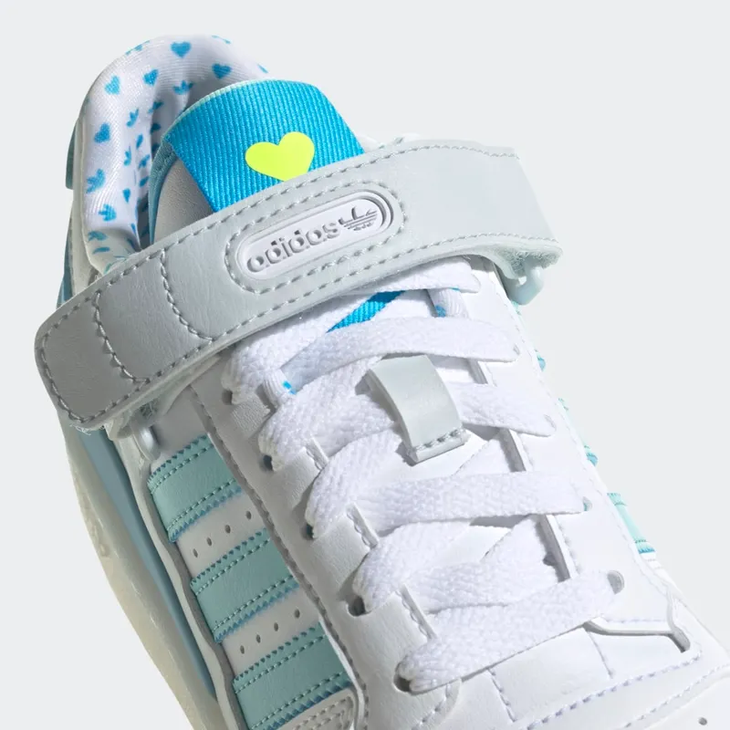Adidas Forum Low Cloud White / Sky Rush / Clear Aqua (GZ0799)
