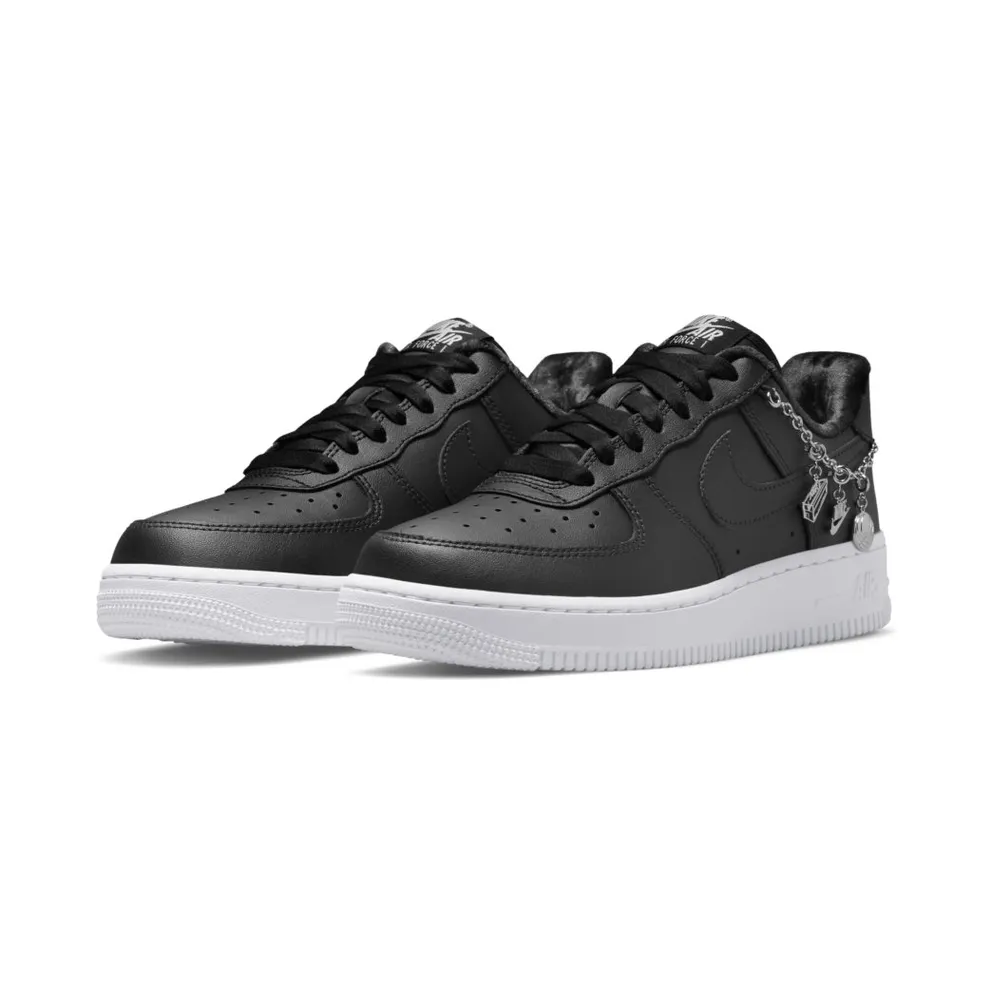 Nike Air Force 1 Low LX Black Pendant (W) – “Black / White / Metallic Silver” (DD1525-001)