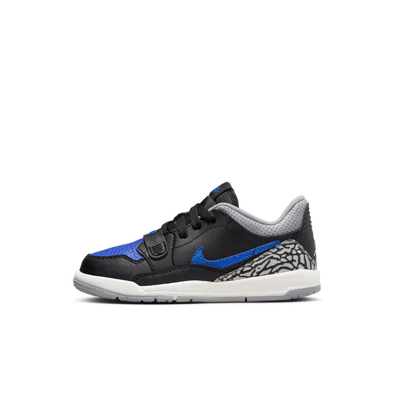 Jordan Legacy 312 Low Black White Cement Grey Game Royal (CD9055-041)