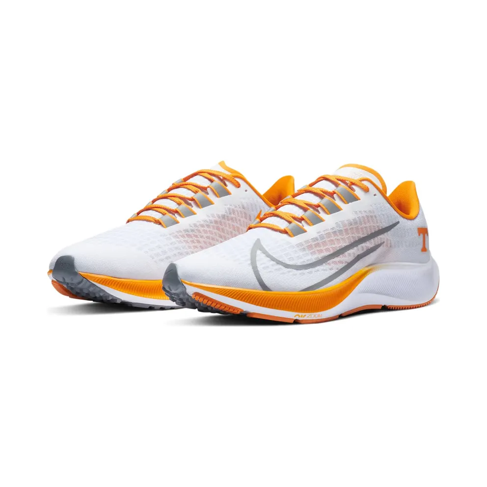 Nike Air Zoom Pegasus 37 Tennessee White/Pure Platinum-Bright Ceramic-Dark Steel Grey (CZ5393-100)