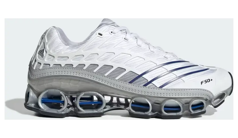 adidas Megaride F50 “Cloud White / Lucid Blue / Grey Two” (KI4745)