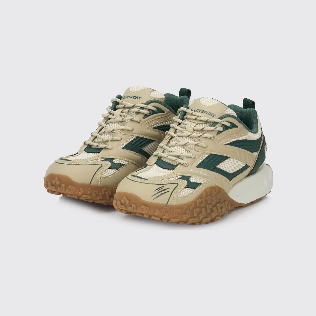 Plein Sport Urban Sprinter Mesh and Rubber Sneakers Green (SAFSUSC0933STE003N0605)