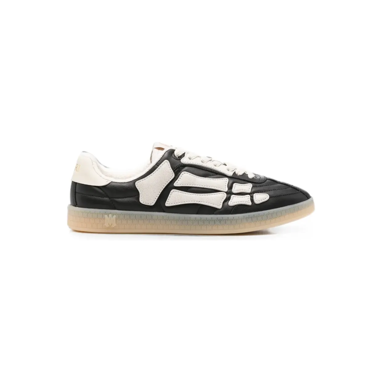 Amiri Pacific Bones leren “Black” (AMSNSN1098)