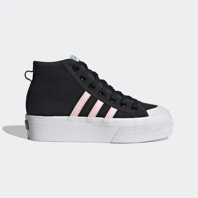 Adidas Nizza Platform Mid Core Black / Clear Pink / Cloud White (GY9934)