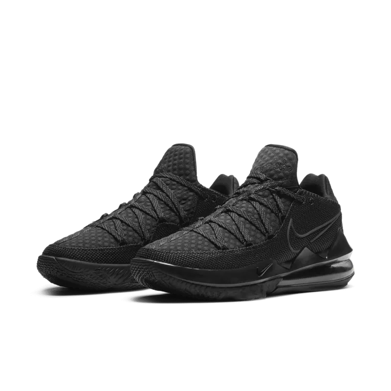 Nike LeBron 17 Low Triple Black Black/Black-Dark Grey-Black (CD5007-003)