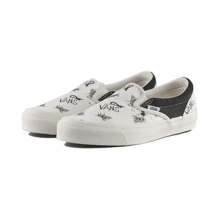 Vans Ralph Steadman x OG Classic Slip-On LX ‘Bee’ White/Iridescent (VN0A45JKVQL)