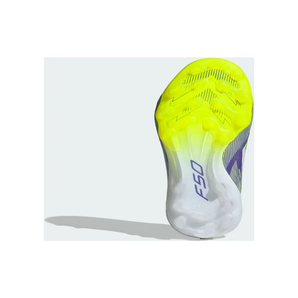 adidas F50 Elite 2g/3g Artificial Grass Boots “Purple Rush / Cloud White / Lucid Lemon” (JH7639)