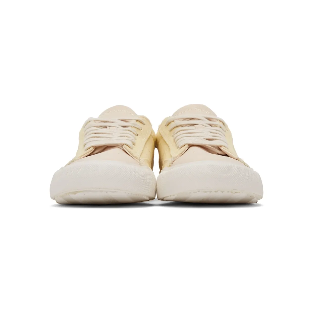 Heron Preston Off-White Canvas Vulcanized Low Sneakers (HMIA017F21FAB0010401) (2)