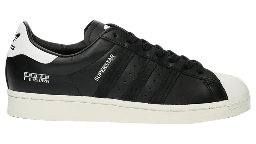 Adidas Superstar ‘Size Tag – Core Black’ Core Black/Core Black/Off White (FV2809)
