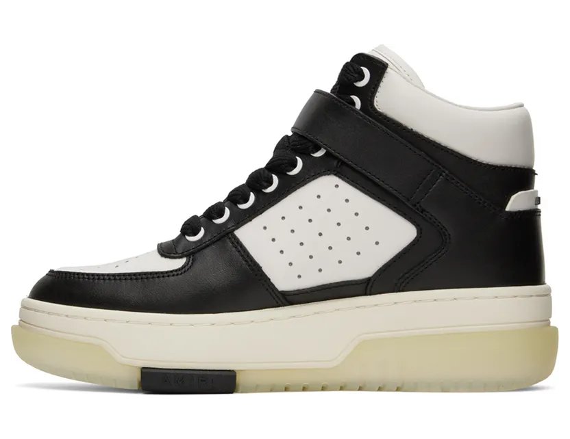 AMIRI Black & White Stadium Mid Sneakers (AW22MFS005) (3)
