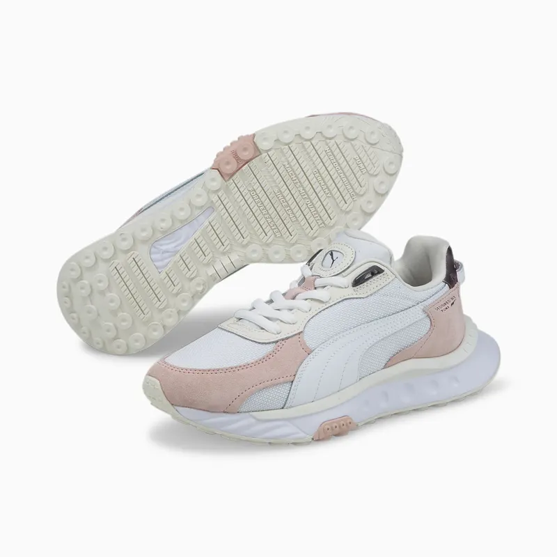 PUMA Wild Rider Soft Metal Women’ Vaporous Gray/Lotus (381900-01)