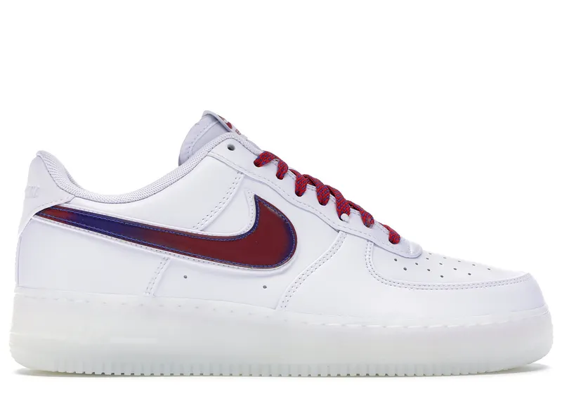 Nike Air Force 1 Low De Lo Mio White/White-Game Royal-University Red (BQ8448-100)