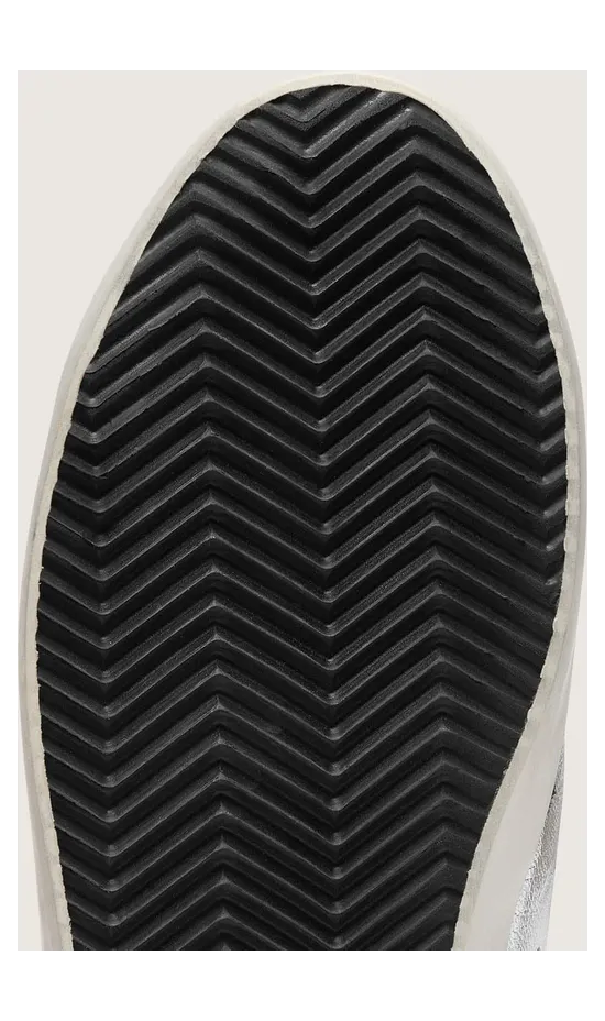 Golden Goose Super-Star In Silver Leather With Contrasting Inserts (GWF00101.F000312.60246) (6)