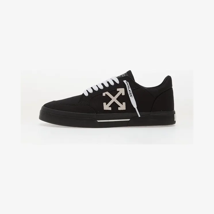 OFF-WHITE Vulcanized Low Black White