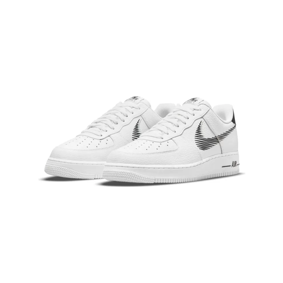 Nike Air Force 1 Low Zig Zag White (2021) “White / Light Smoke Grey / Black” (DN4928-100)
