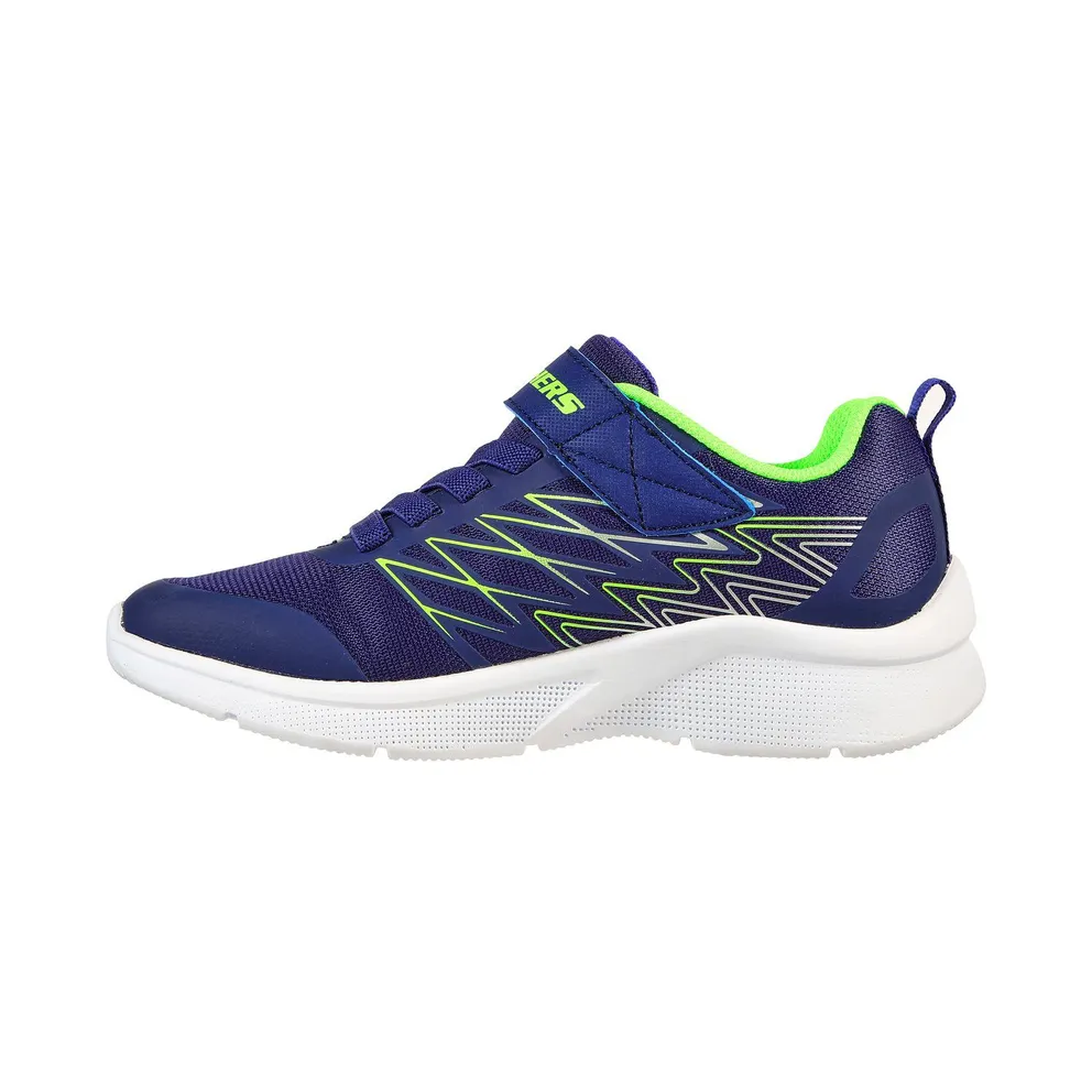 Skechers Microspec – Texlor Sneaker Marine/Limoen