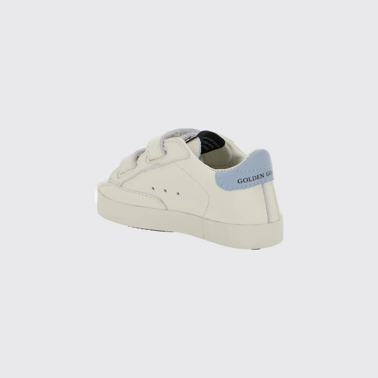 Golden goose Kid’s School Leather Velcro Sneakers White (GIF00534F00712911409) (2)
