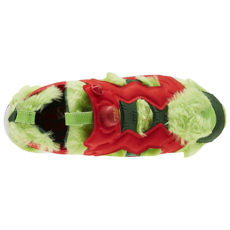 Reebok Instapump Fury Grinch Semi Solar Green/Scarlet-Pine Green-Gold Metallic (Other Brands Reebok)