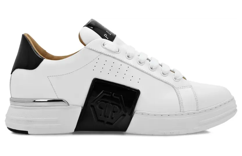Philipp Plein Phantom Kick$ low-top leren sneakers – Zwart (FADSUSC0565PLE025N)