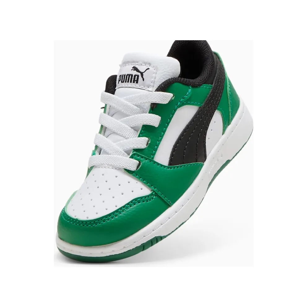 Puma Rebound V6 Low Green White Black (393835-05)