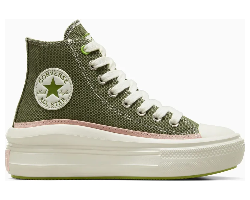 Converse Chuck Taylor All Star Move Mixed Material Utility/egret/pink Sage