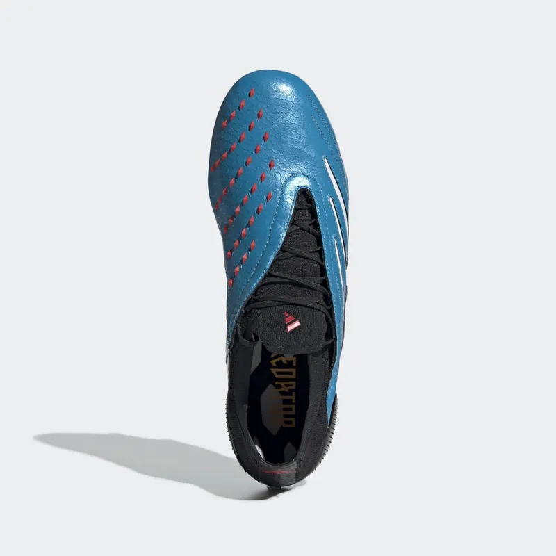adidas Predator Archive FG Black White Blue Cloud White/Core Black/Red (EH2562)