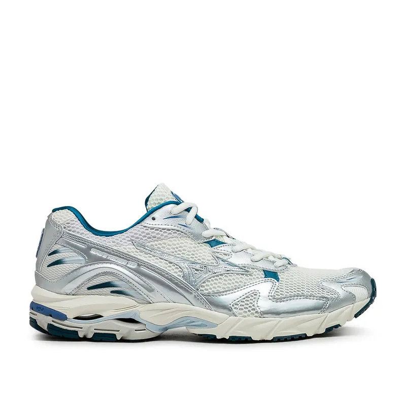 Mizuno Wave Rider 10 White Silver Blue (D1GA243101)