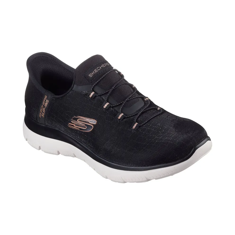 Skechers Slip-ins: Summits – Classy Night Sneaker Black/Roos Gold