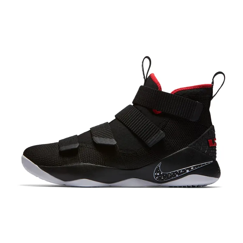 LeBron Soldier 11 Black/University Red-White (897644-002)