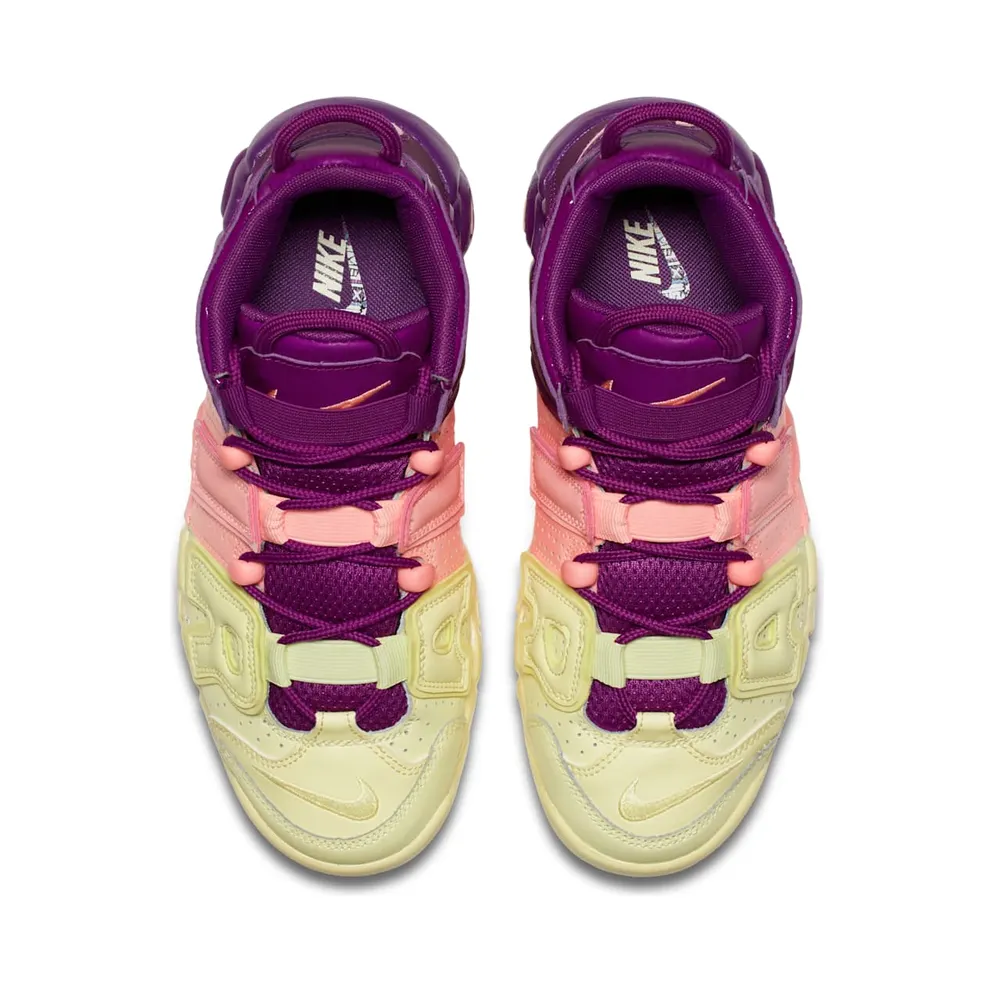 Nike Air More Uptempo Tri-Color Tint (GS) Citron Tint/Pink Tint-Night Purple (AV8237-800)