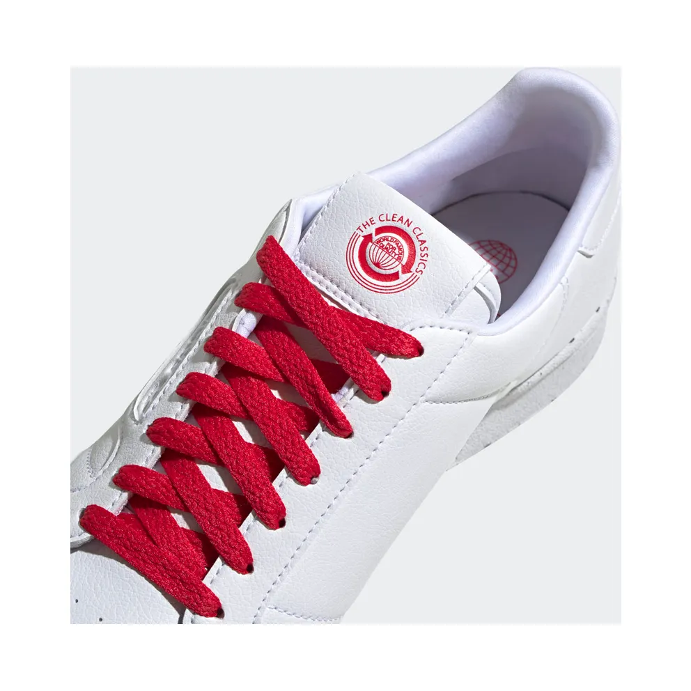 adidas Continental 80 Clean Classics White Scarlet Cloud White/Cloud White/Scarlet (FU9787)