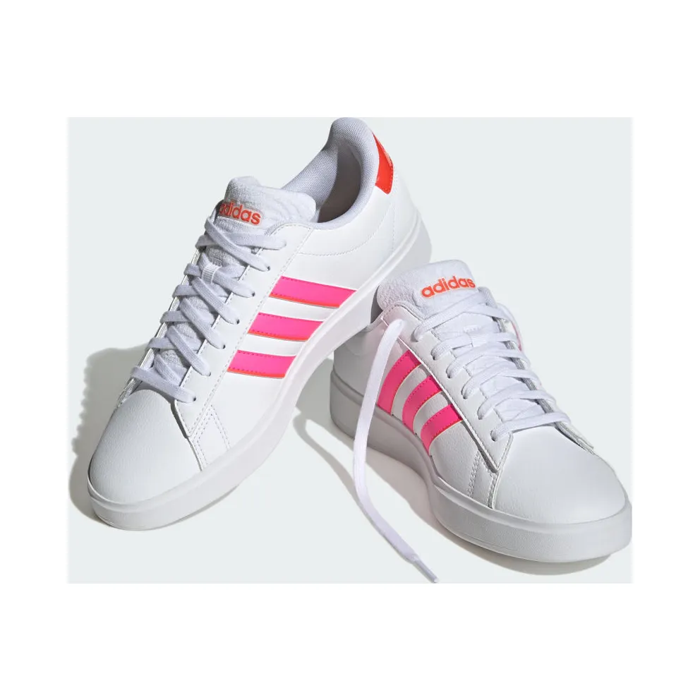 adidas Grand Court 2.0 Cloud White / Lucid Pink / Bright Red (ID4483)
