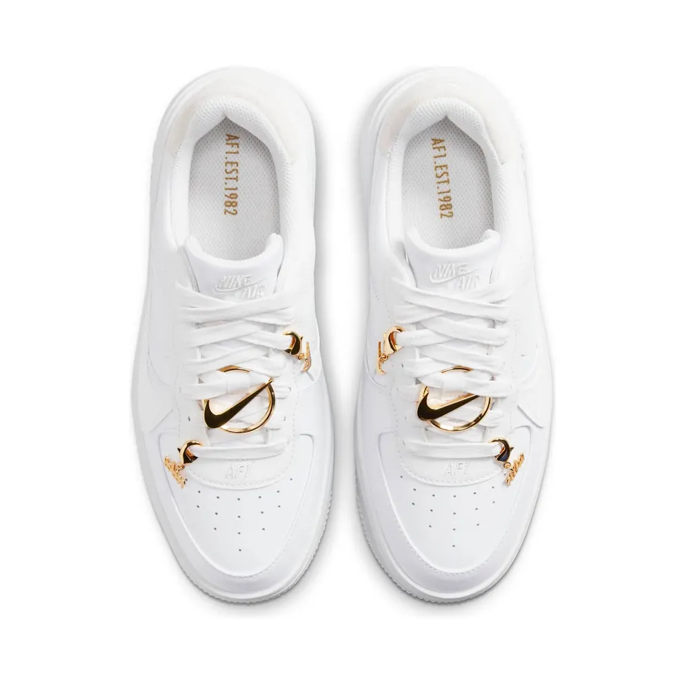 Nike Air Force 1 Low PLT.AF.ORM Bling White Metallic Gold (FB8473-100)